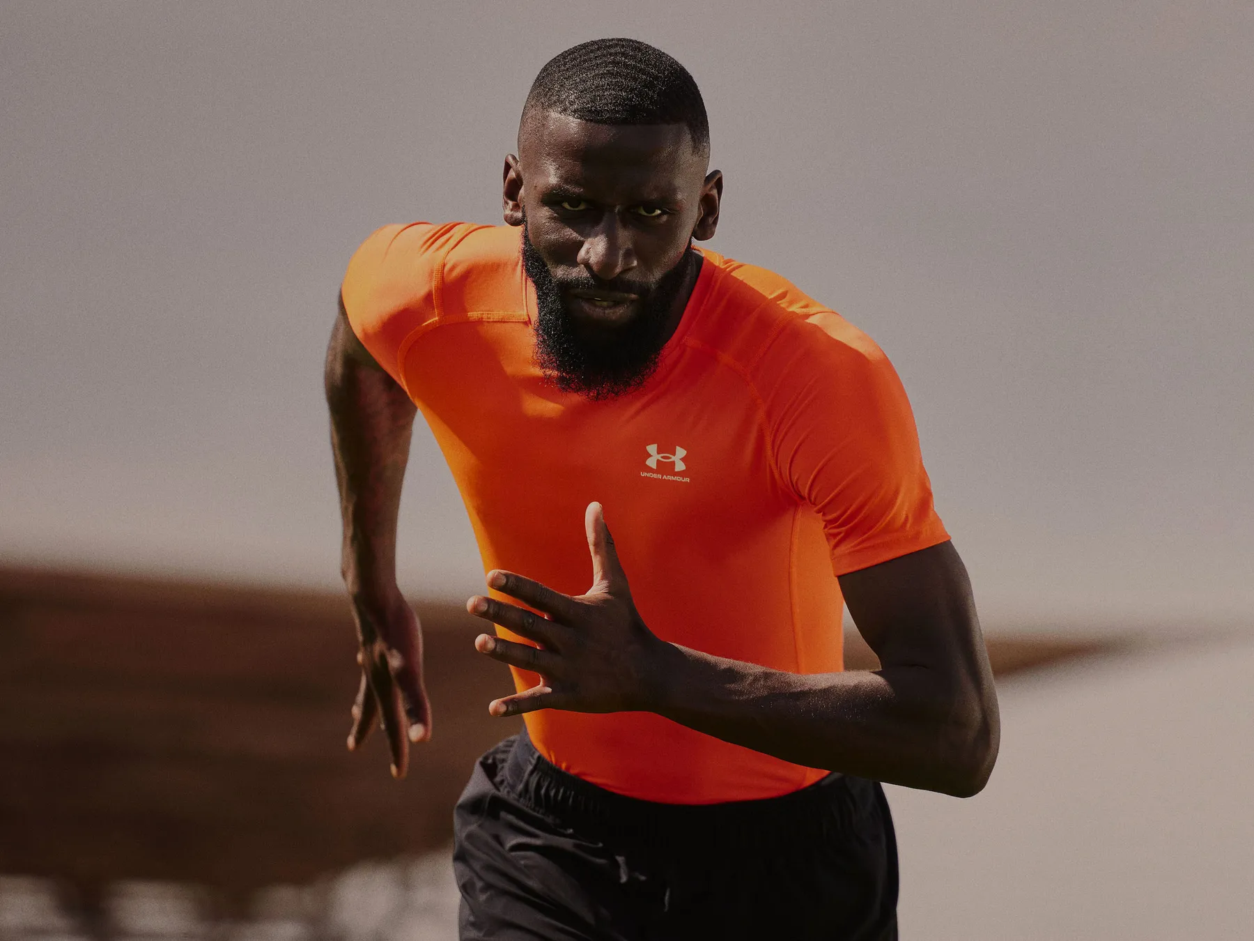 Under Armour — Antonio Rüdiger, photograph by Paul Calver